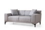 Atelier Del Sofa Petra 2 Sofá 2 Plazas, Gris Claro, 165x87x86 cm